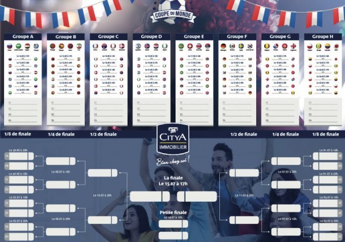 Avis aux amateurs de Foot : imprimez le calendrier de la coupe du monde 2018 !