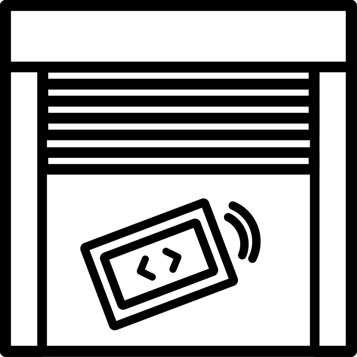 pictogramme porte de garage