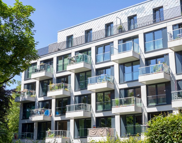 syndic copropriété – une façade d’une résidence d’appartements