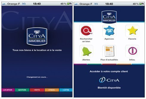 CITYA Immobilier lance sa nouvelle application iPhone !