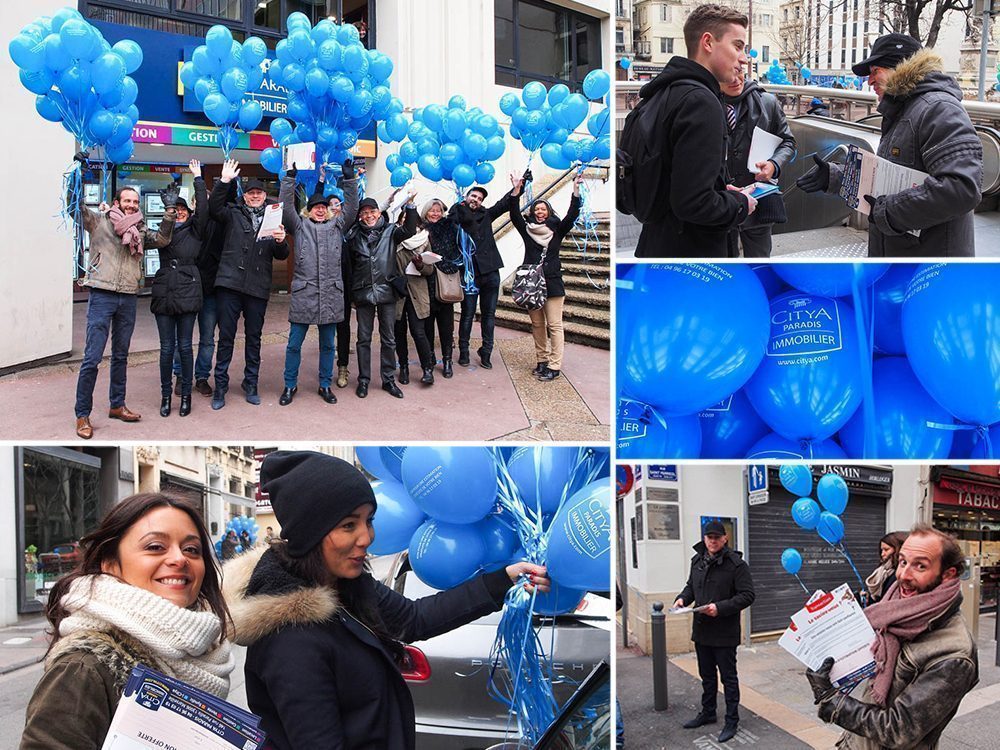 Opération communication menée par Citya Cartier et Citya Paradis