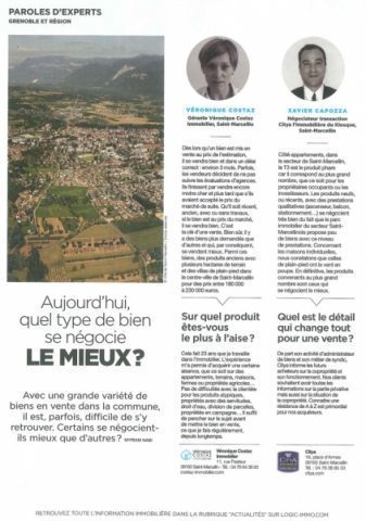 Citya Saint-Marcellin à l'honneur dans le dernier Logicimmo !