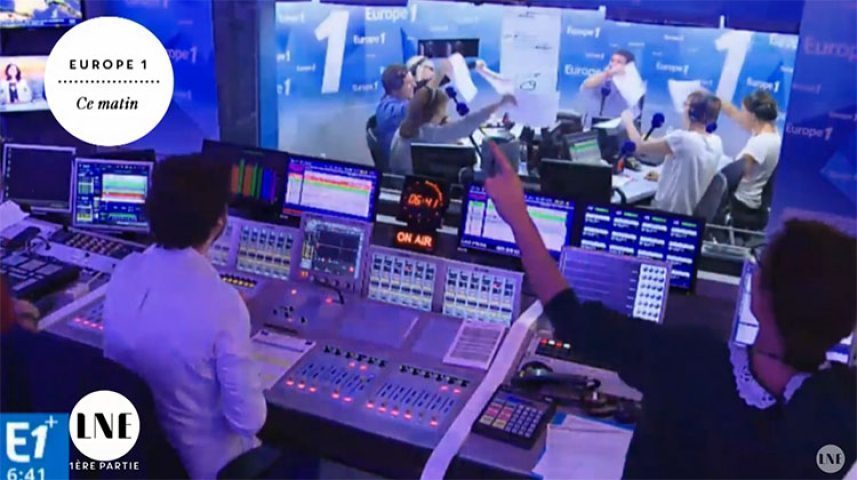 La fête improvisée d’Europe 1 reprise dans La Nouvelle Edition de C8 !