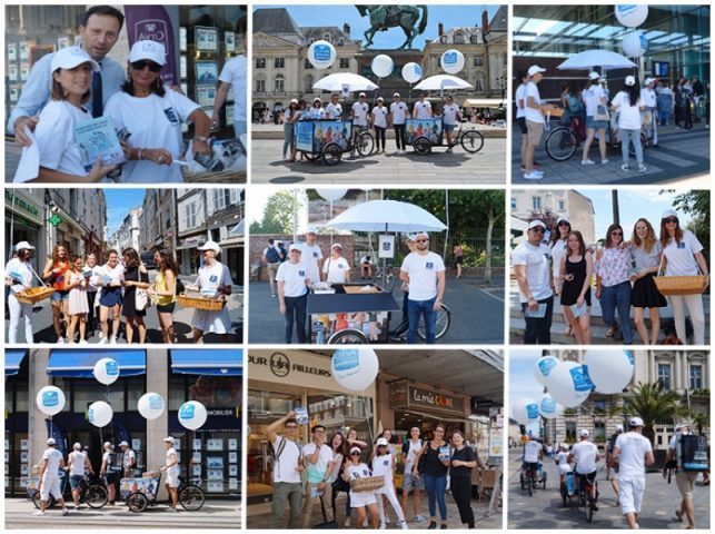 Soleil, Goodies et Sourires pour une belle opération de Street Marketing en région Centre !