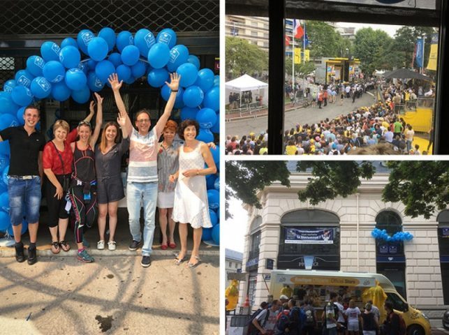 Citya Charbonnier participe à l’arrivée du Tour de France sur Chambéry !