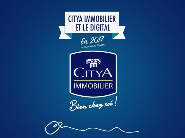 Le succès de Citya Immobilier sur le digital en 2017 en Infographie !