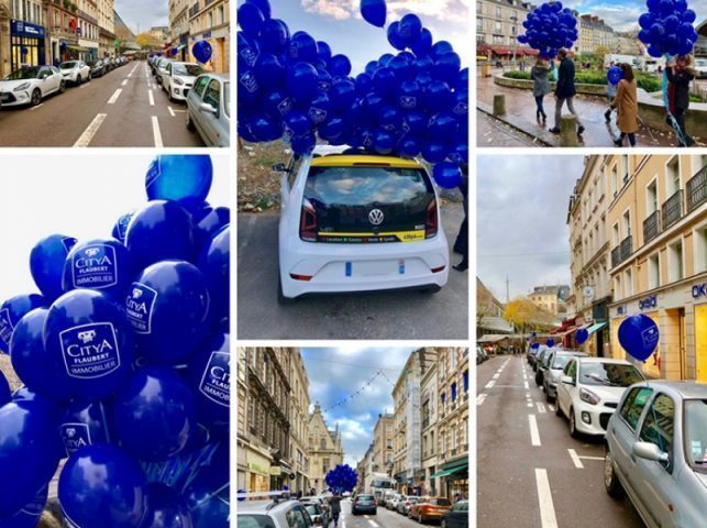 Citya Flaubert couvre la belle ville de Rouen de ballons !