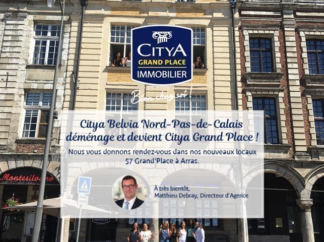 Citya Belvia Nord-Pas-de-Calais déménage à Arras et devient Citya Grand Place !