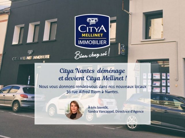 Citya Nantes déménage et devient Citya Mellinet !