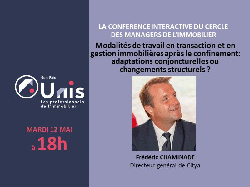 Le directeur général de Citya, a participé à la 7ème conférence du Cercle des Managers de l'Immobilier.