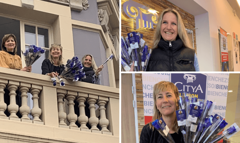 De belles roses bleues pour la Saint Valentin à Belfort