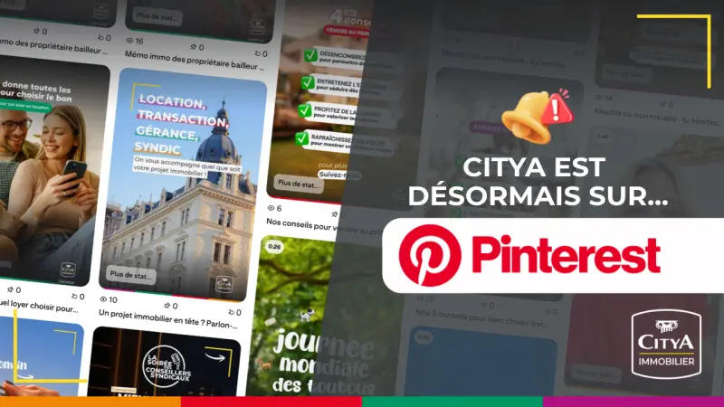 📌 Citya Immobilier débarque sur Pinterest !