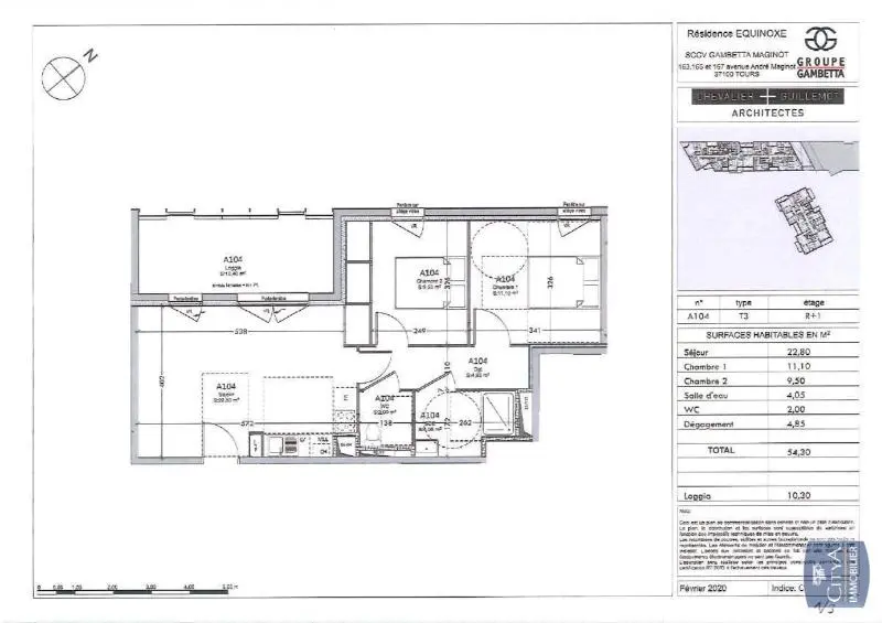 Photo 7 Appartement 3 pièces 54.3m²