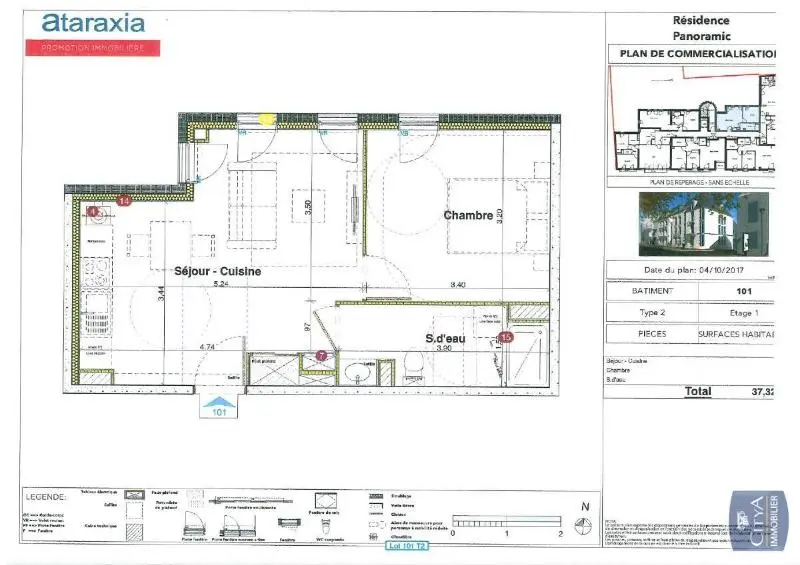 Photo 1 Appartement 2 pièces 37.32m²