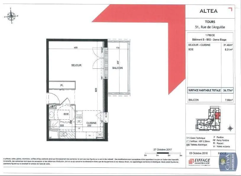 Photo 2 Appartement 1 pièce 37.03m²