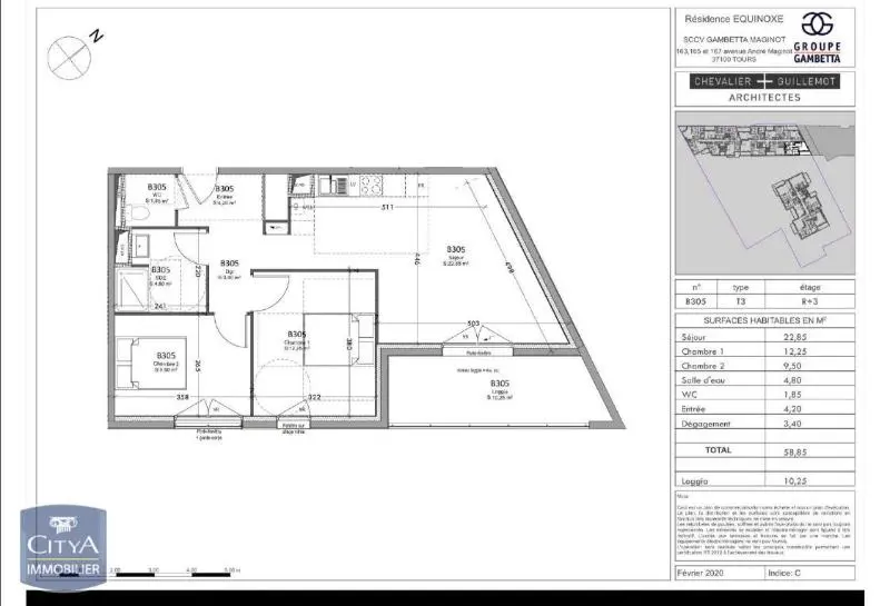 Photo 8 Appartement 3 pièces 58.85m²