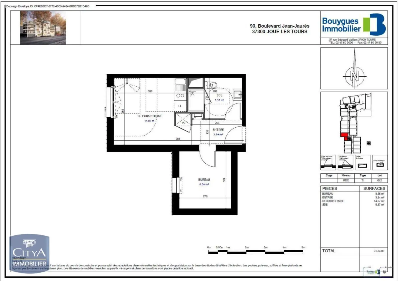 Photo 5 Appartement 2 pièces 31.34m²