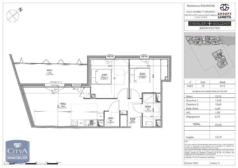 Photo 7 Appartement 3 pièces 59.5m²