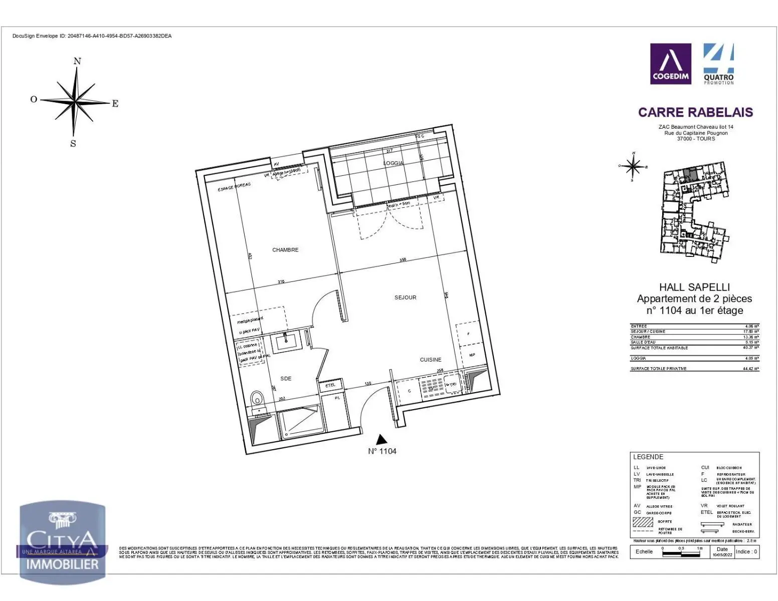 Photo 1 Appartement 2 pièces 40.37m²