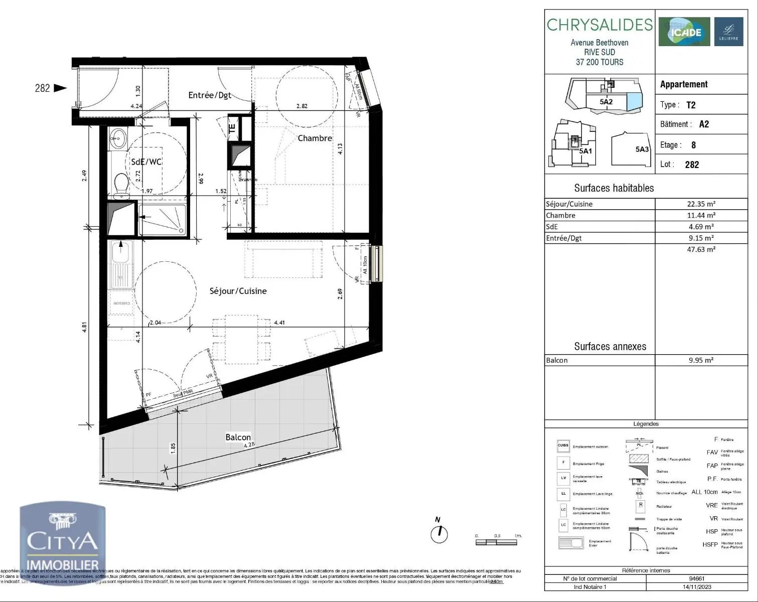 Photo 8 Appartement 2 pièces 47.63m²