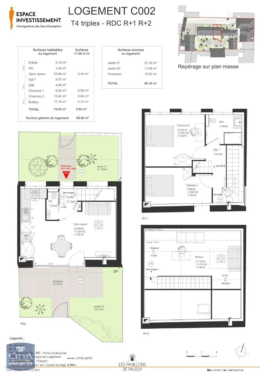 Photo 1 Appartement 4 pièces 75.03m²