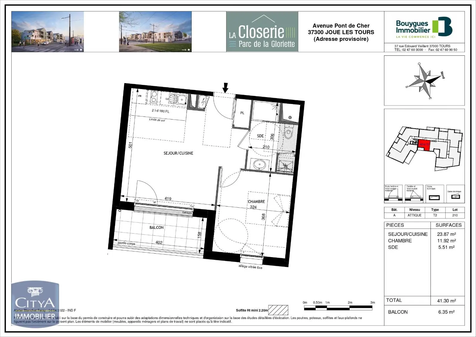 Photo 1 Appartement 2 pièces 41.3m²