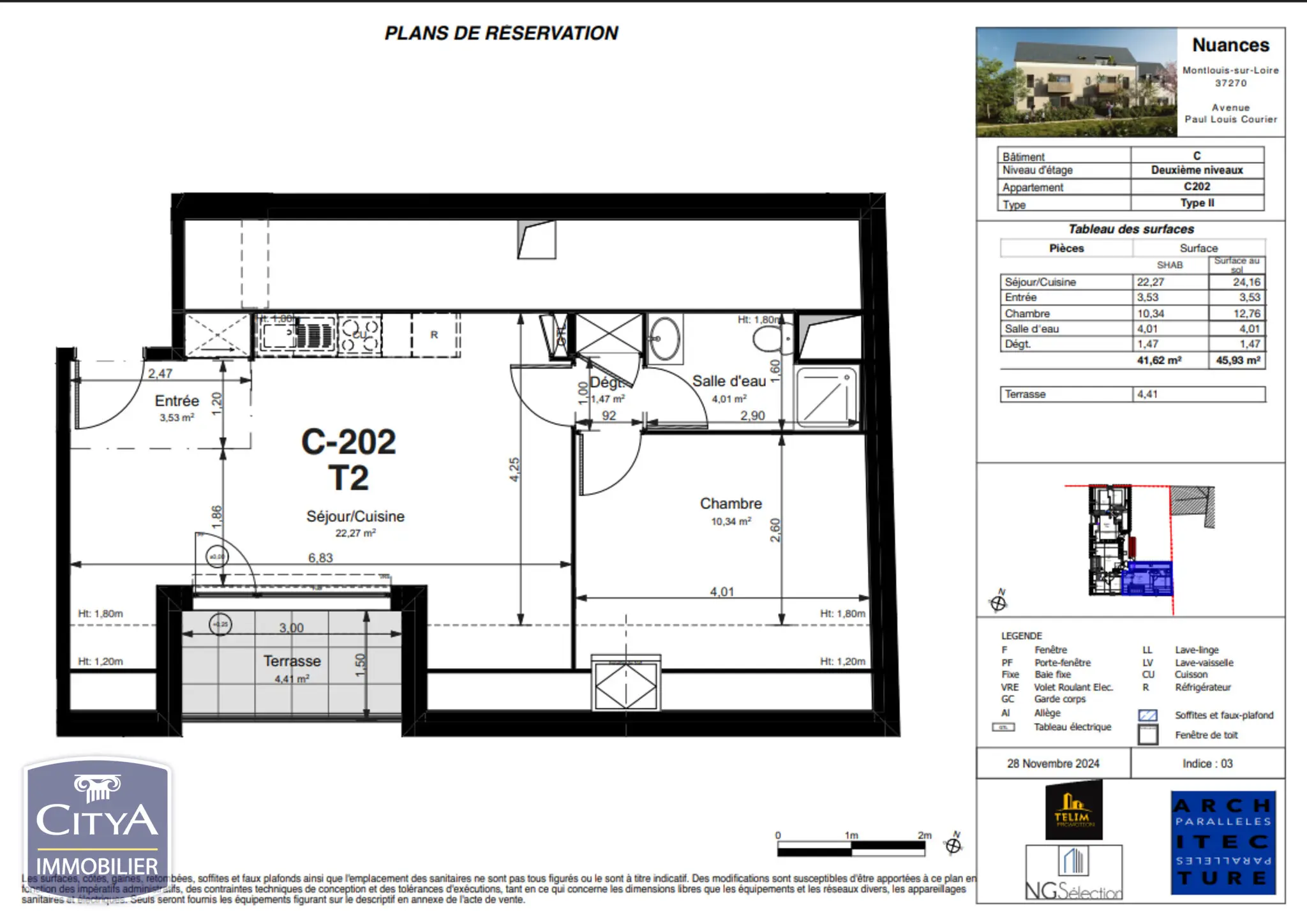 Photo 2 Appartement 2 pièces 41.62m²