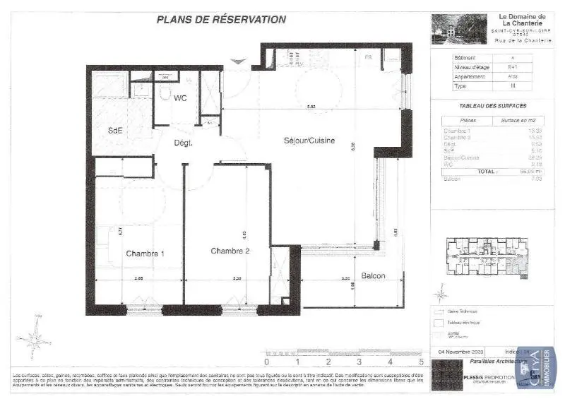 Photo 7 Appartement 3 pièces 66.02m²