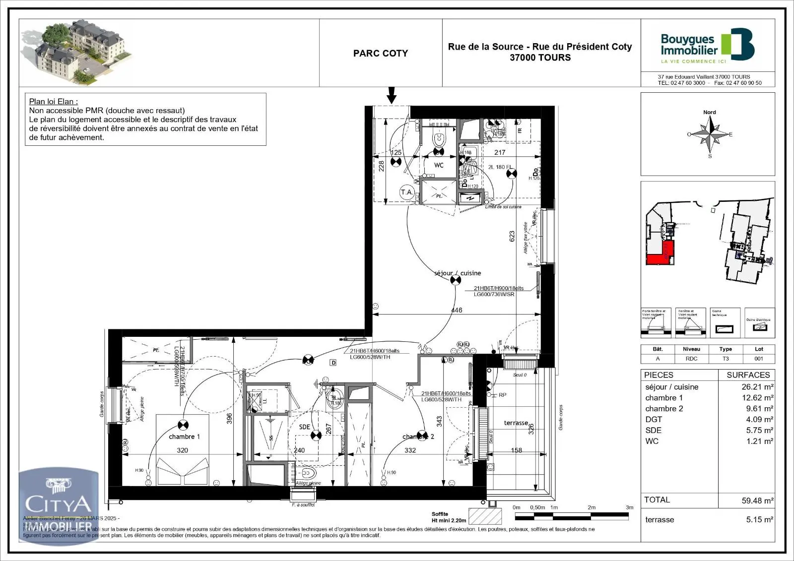 Photo 7 Appartement 3 pièces 59.48m²