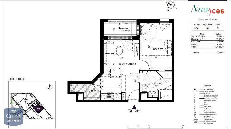 Photo 8 Appartement 2 pièces 40.09m²