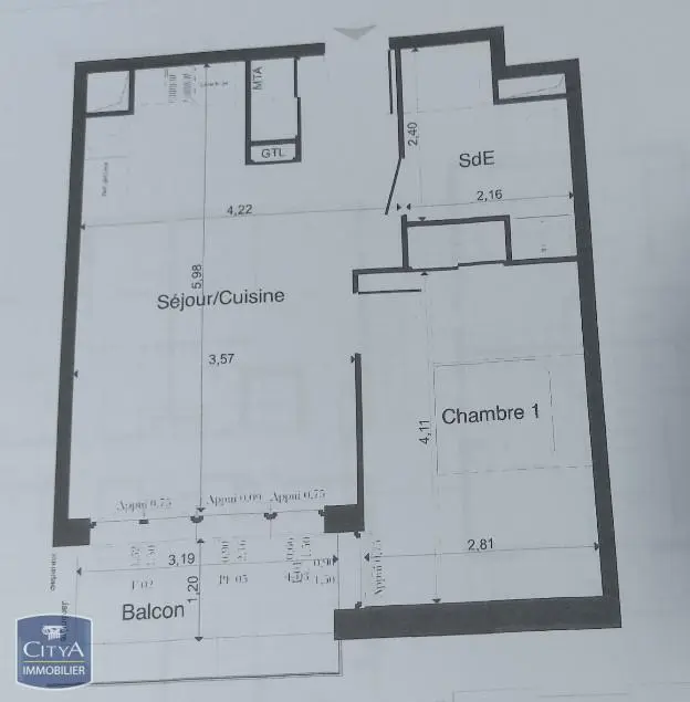 Photo 6 Appartement 2 pièces 40.3m²
