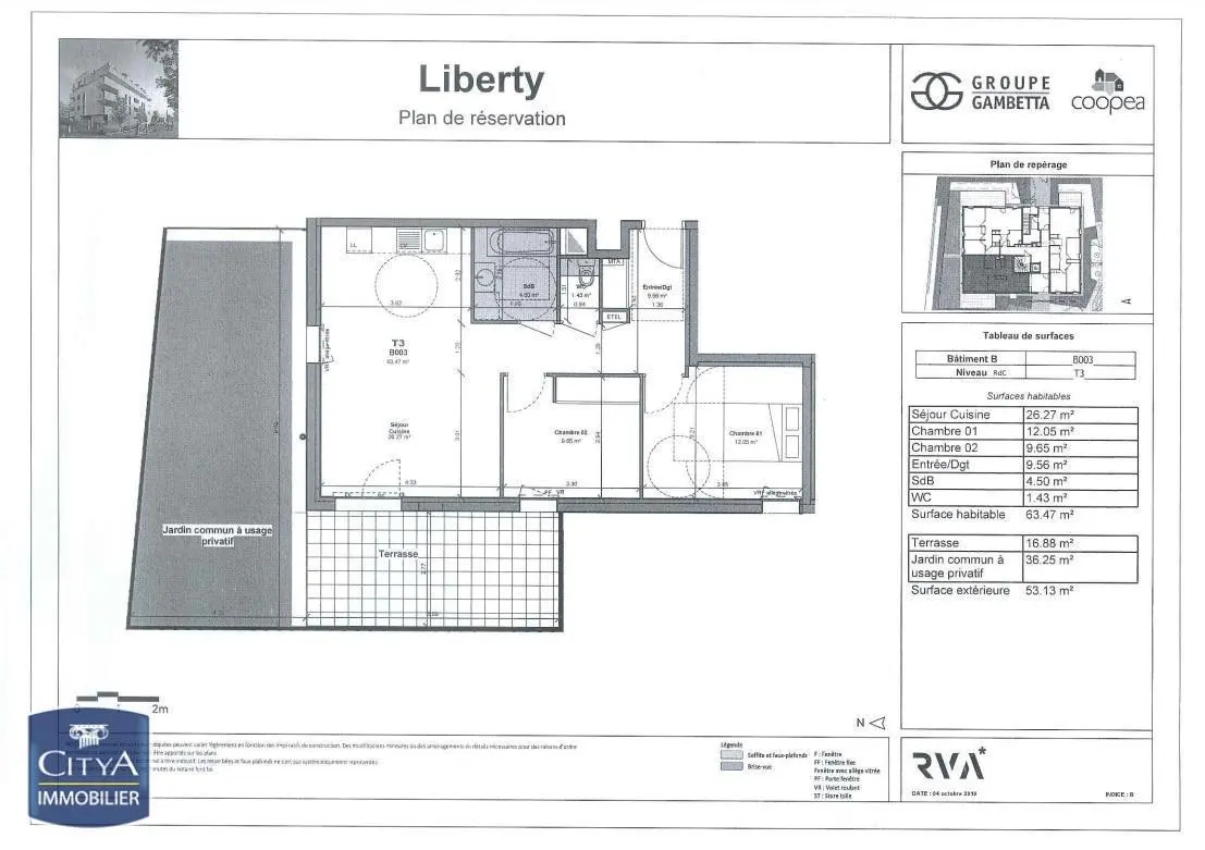 Photo 8 Appartement 3 pièces 63.47m²