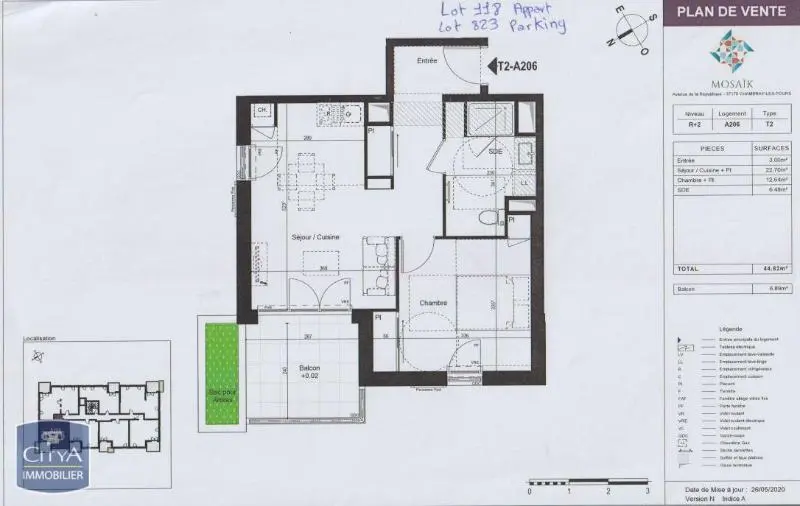 Photo 5 Appartement 2 pièces 44.82m²