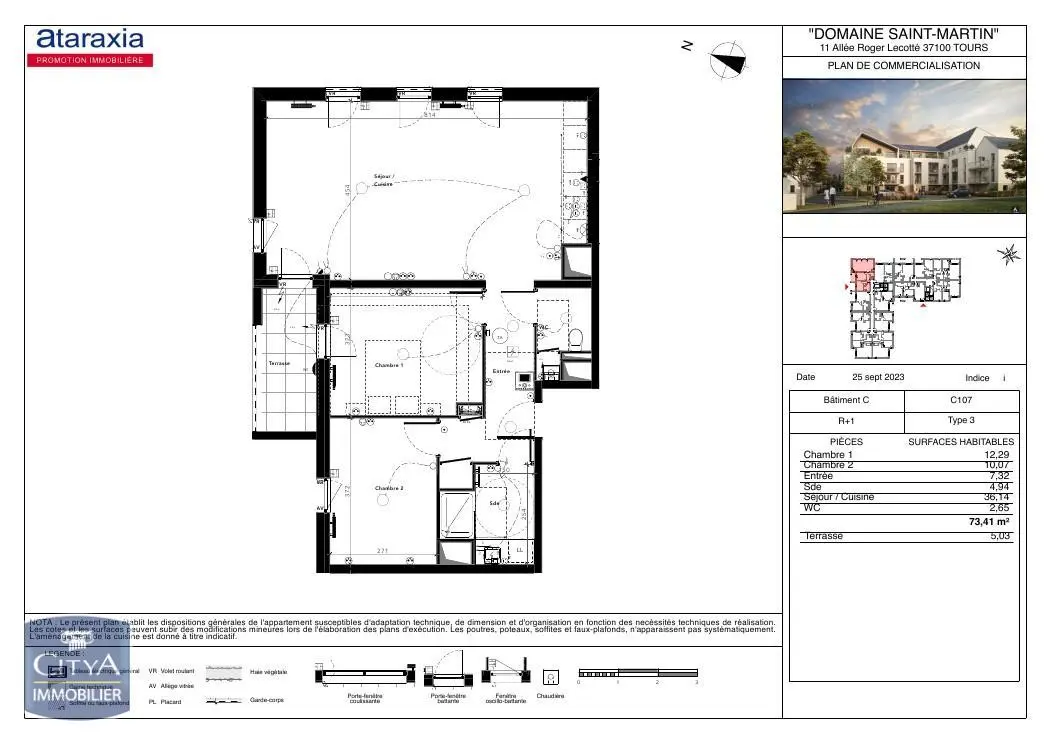 Photo 9 Appartement 3 pièces 73.41m²