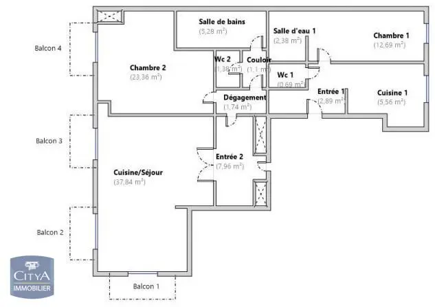 Photo 12 Appartement 4 pièces 103m²