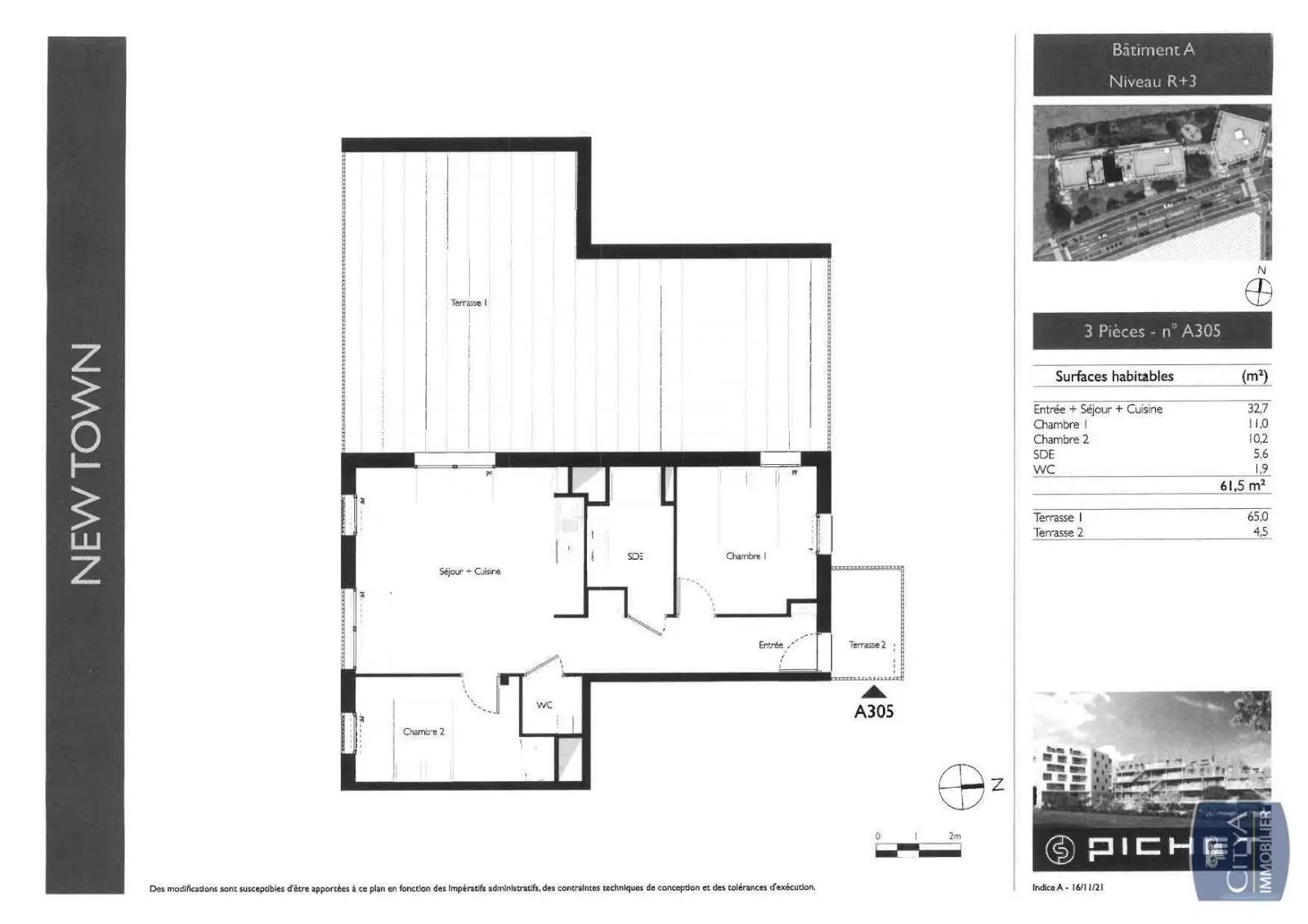 Photo 7 Appartement 3 pièces 61.5m²