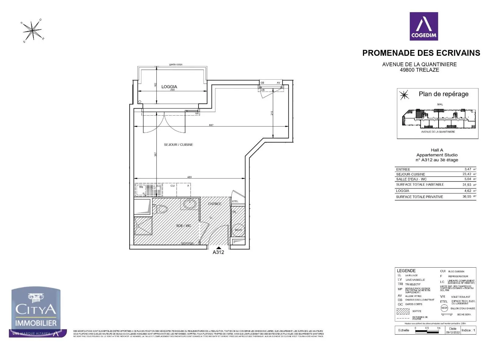 Photo 6 Appartement 1 pièce 31.93m²
