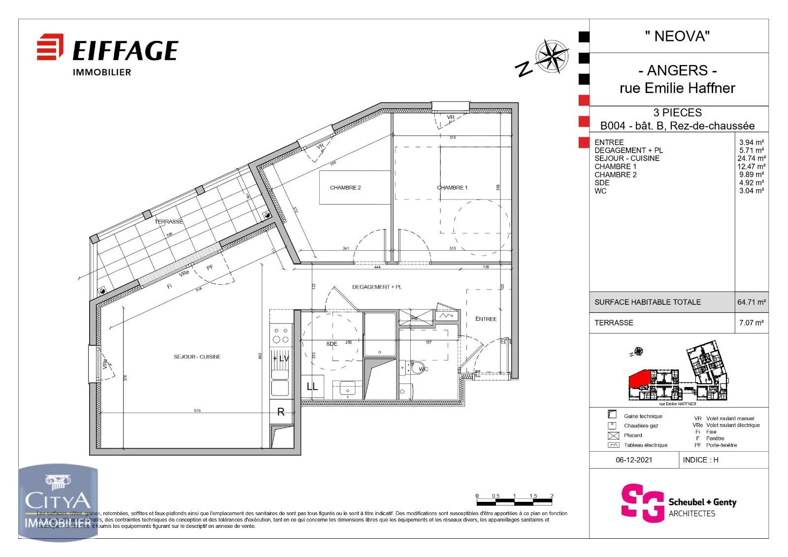 Photo 4 Appartement 3 pièces 64.25m²