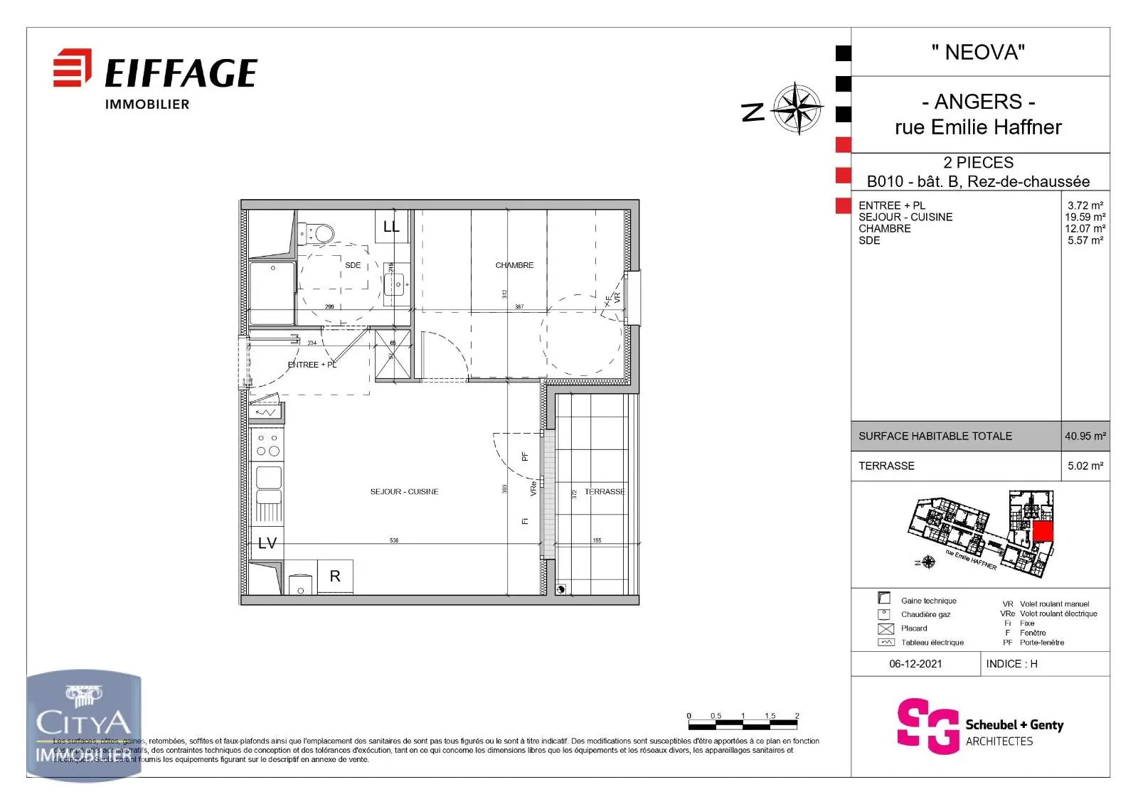 Photo 1 Appartement 2 pièces 40.95m²