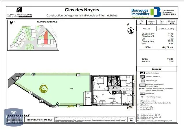 Photo 1 Appartement 3 pièces 66.78m²