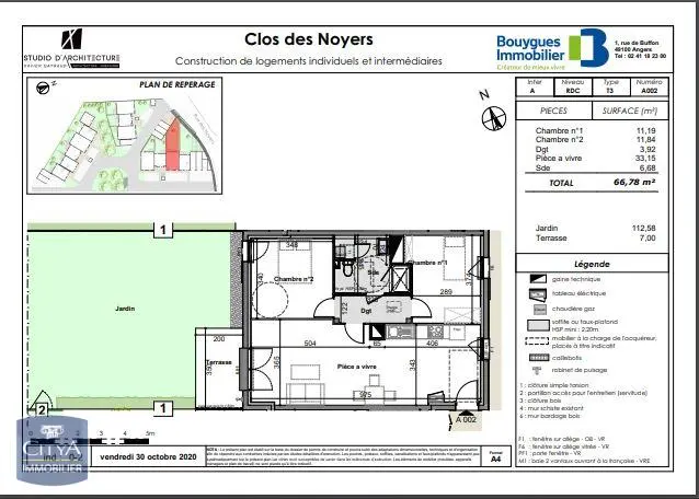 Photo 2 Appartement 3 pièces 66.78m²
