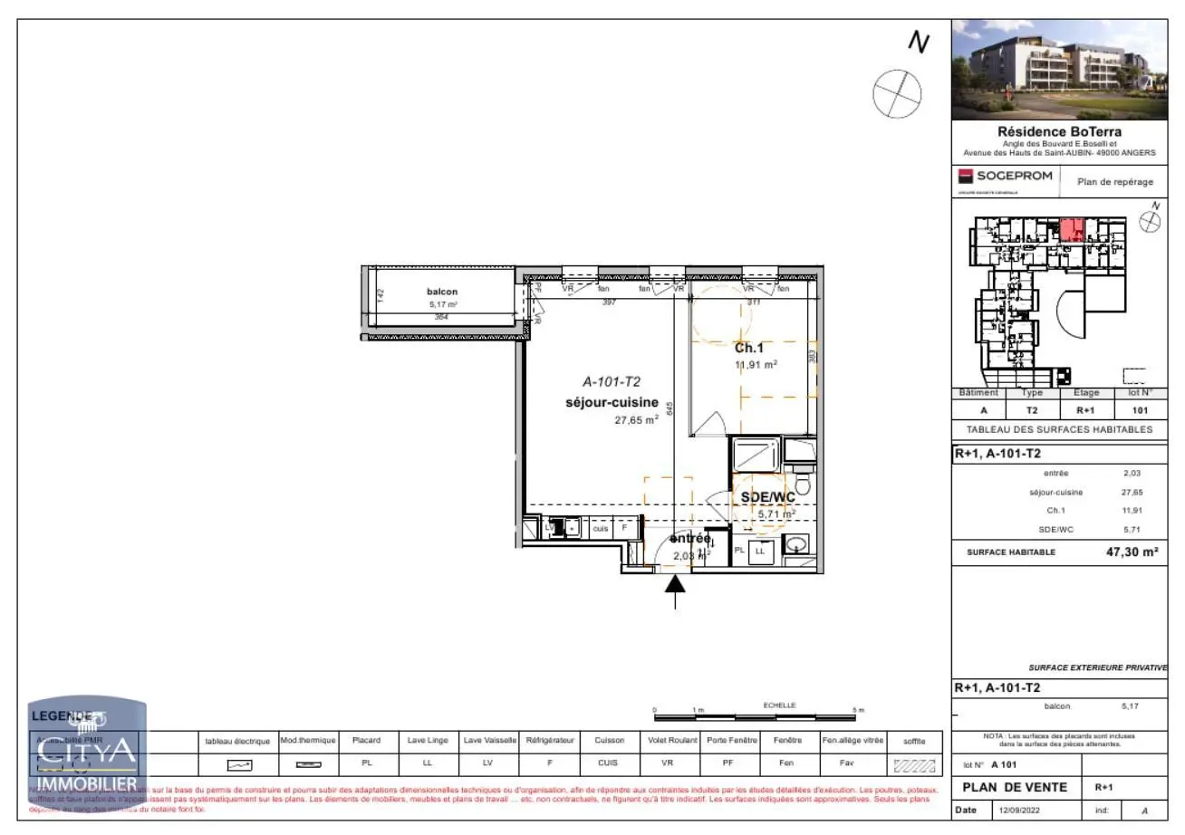 Photo 1 Appartement 2 pièces 47.3m²