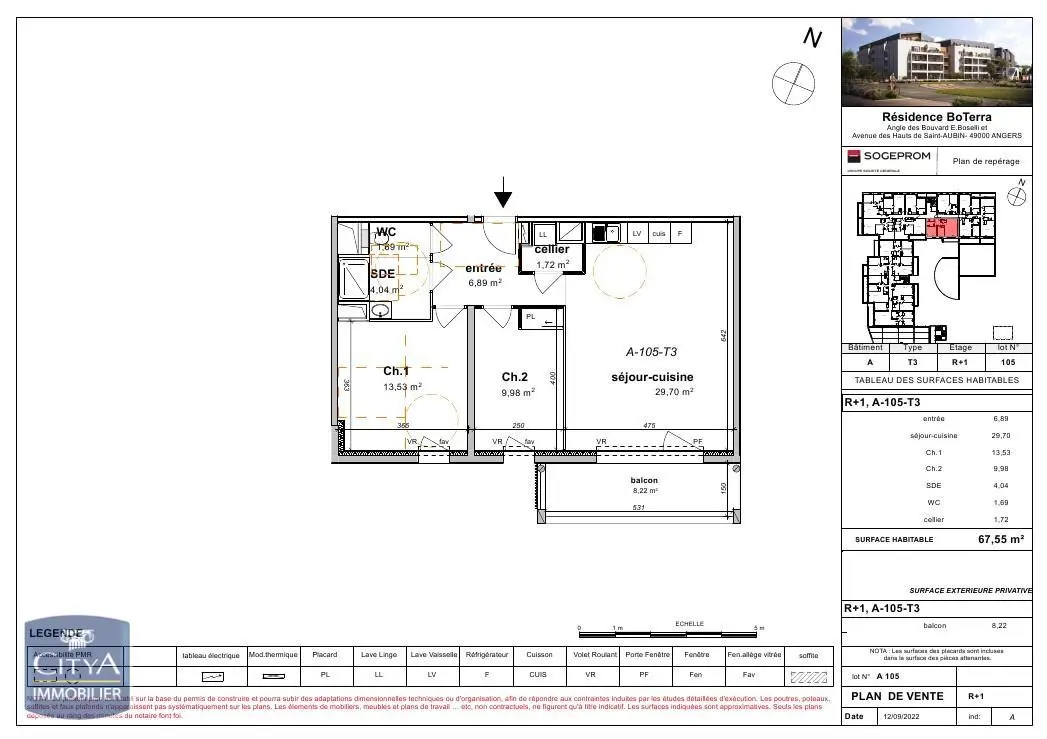 Photo 1 Appartement 3 pièces 67.55m²