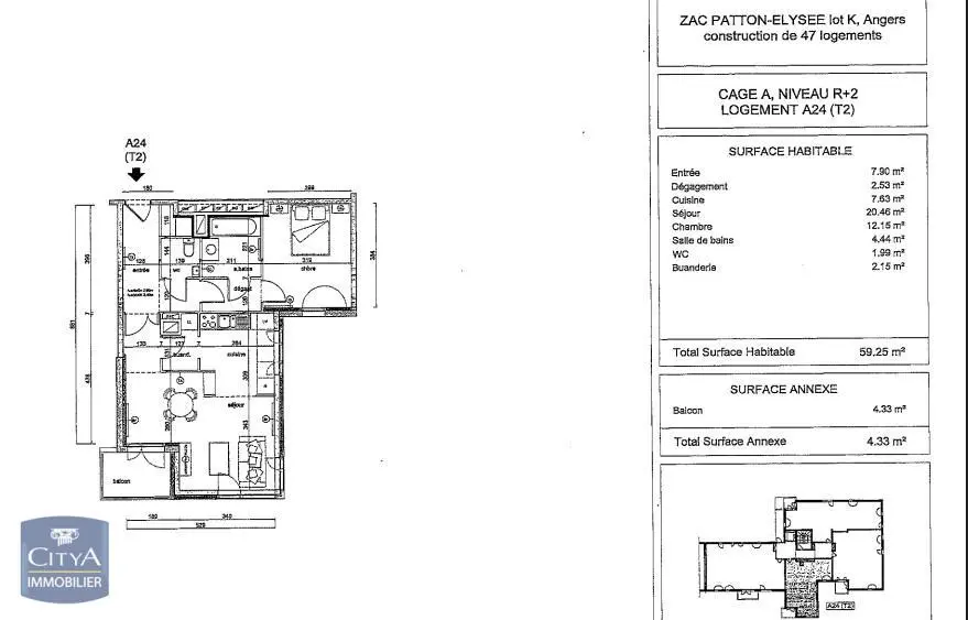 Photo 8 Appartement 2 pièces 59.08m²
