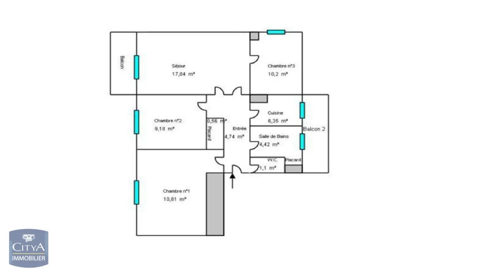 Photo 9 Appartement 4 pièces 64.31m²