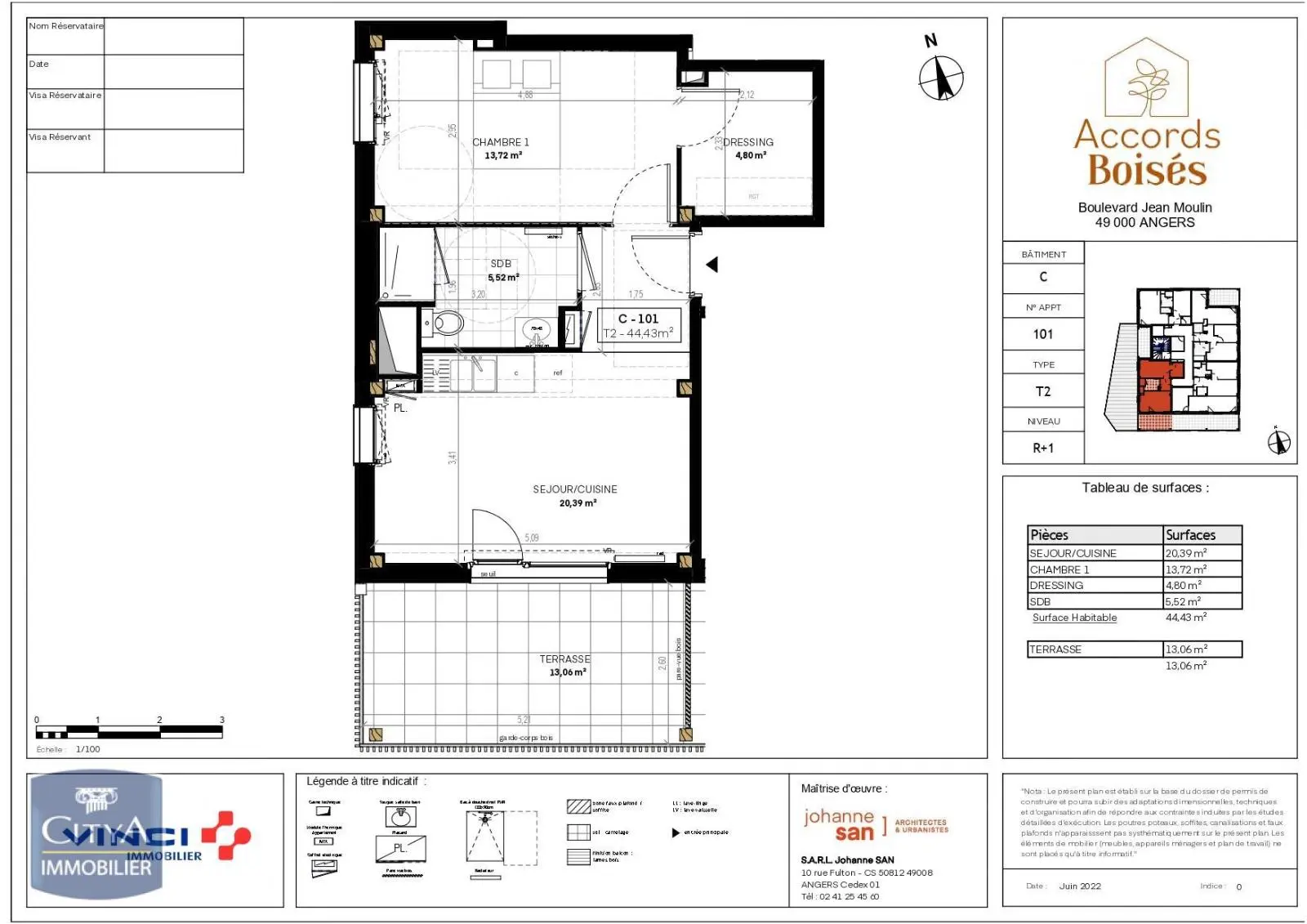 Photo 6 Appartement 2 pièces 44.43m²