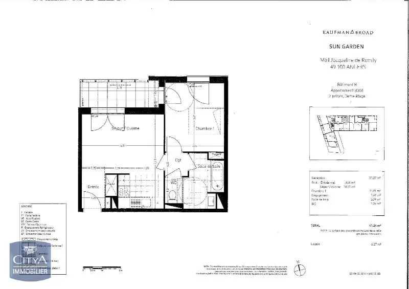 Photo 3 Appartement 2 pièces 41.72m²