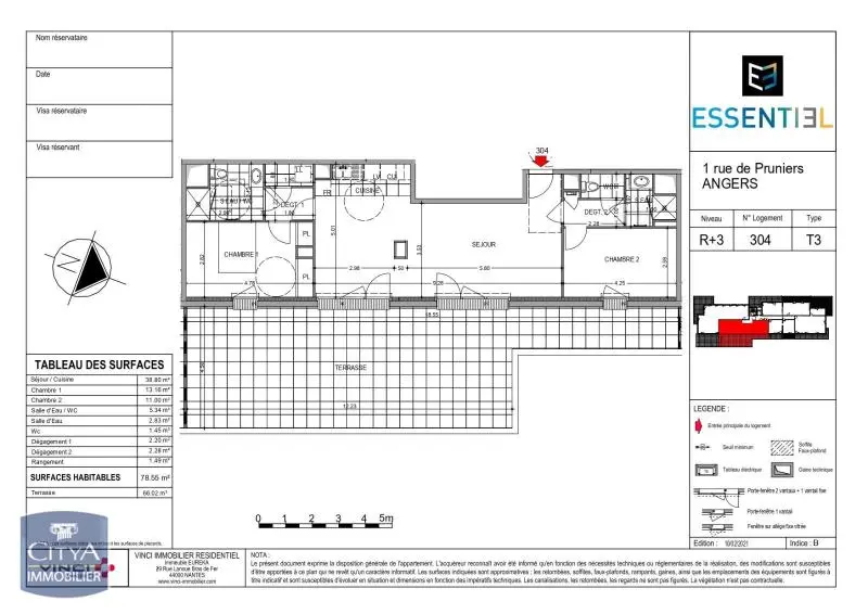 Photo 8 Appartement 3 pièces 78.55m²