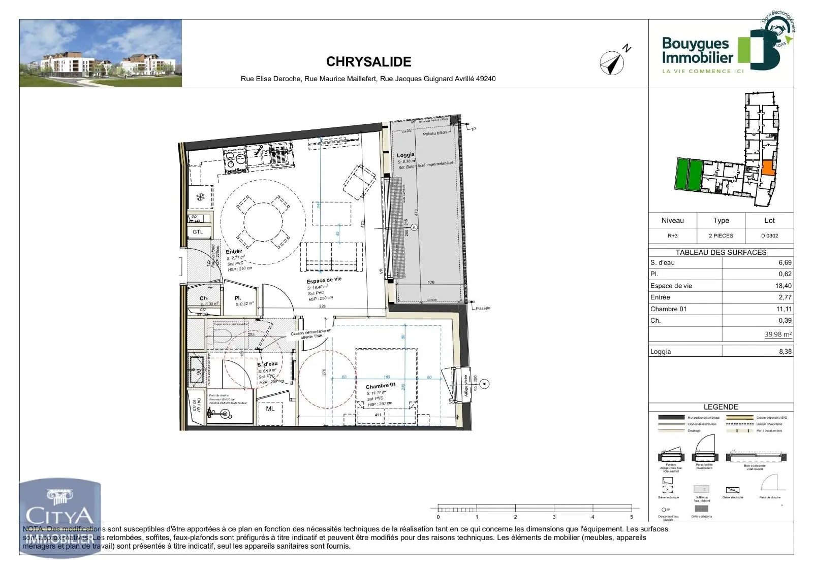 Photo 6 Appartement 2 pièces 39.98m²