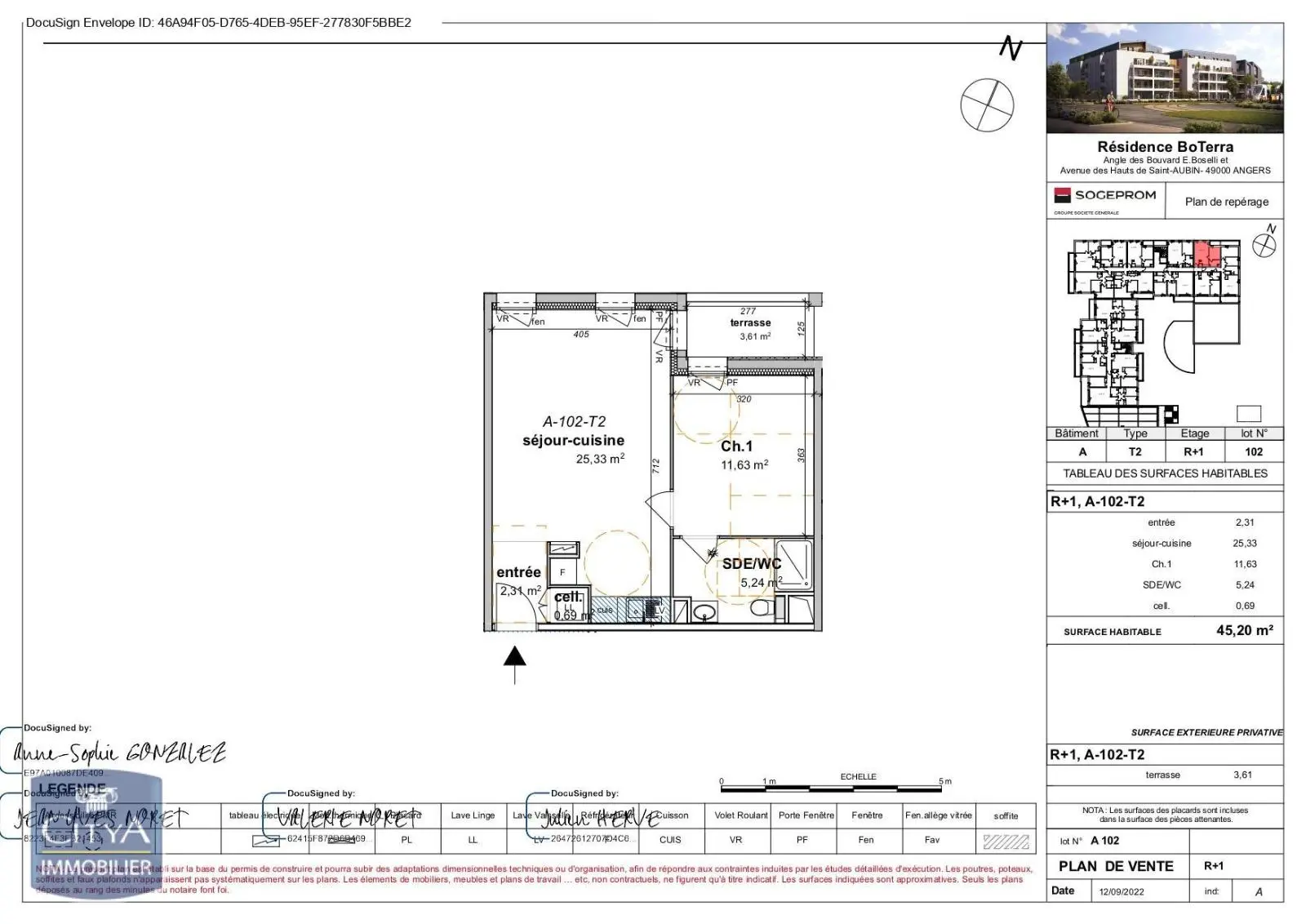 Photo 1 Appartement 2 pièces 45.2m²